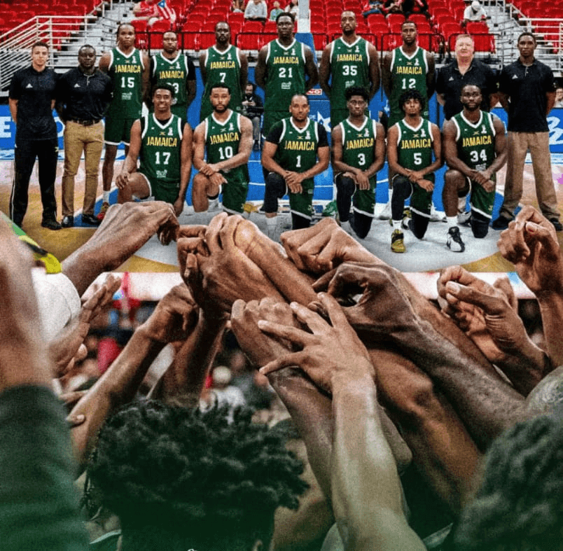 Jamaica Basketball celebration